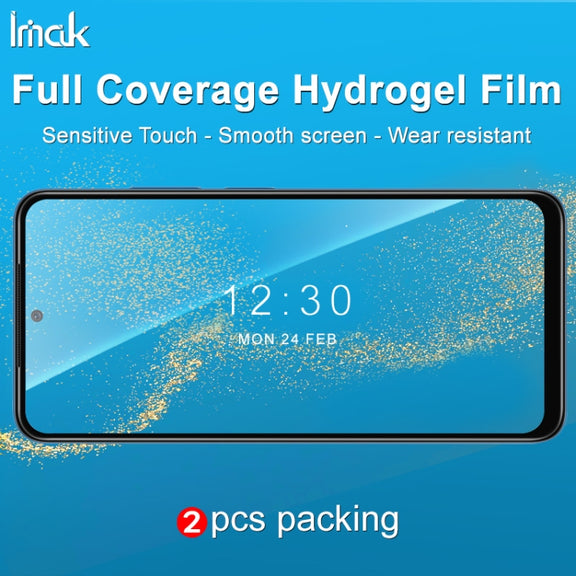 For Xiaomi Redmi Note 11 4G 2 PCS IMAK Curved Full Screen Hydrogel Film Front Protector