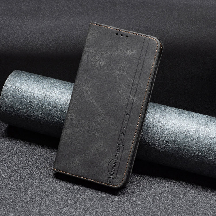 For Sony Xperia 1 III Magnetic RFID Blocking Anti-Theft Leather Phone Case(Black)