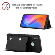 For Tecno Spark 6 Go / Go 2020 Skin Feel PU + TPU + PC Phone Case(Black)