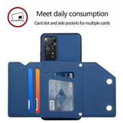 For Xiaomi Redmi Note 11 Pro Global Skin Feel PU + TPU + PC Phone Case(Blue)