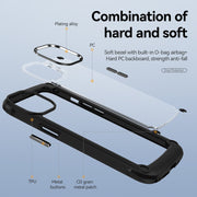 For iPhone 11 TPU + PC Lens Protection Phone Case (Black)