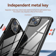For iPhone 11 TPU + PC Lens Protection Phone Case (Black)