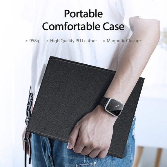 DUX DUCIS Bluetooth Keyboard Leather Case with Touchpad & Smart Sleep Function For iPad Air 4/5 / iPad Pro 11 2018/2020/2021/2022(Black)