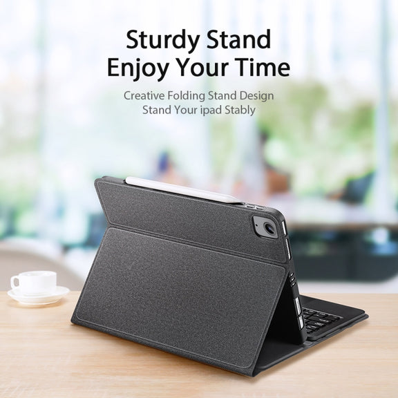DUX DUCIS Bluetooth Keyboard Leather Case with Touchpad & Smart Sleep Function For iPad Air 4/5 / iPad Pro 11 2018/2020/2021/2022(Black)
