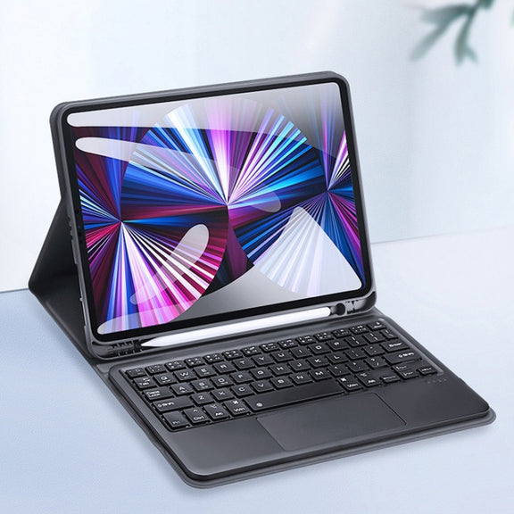 DUX DUCIS Bluetooth Keyboard Leather Case with Touchpad & Smart Sleep Function For iPad Air 4/5 / iPad Pro 11 2018/2020/2021/2022(Black)