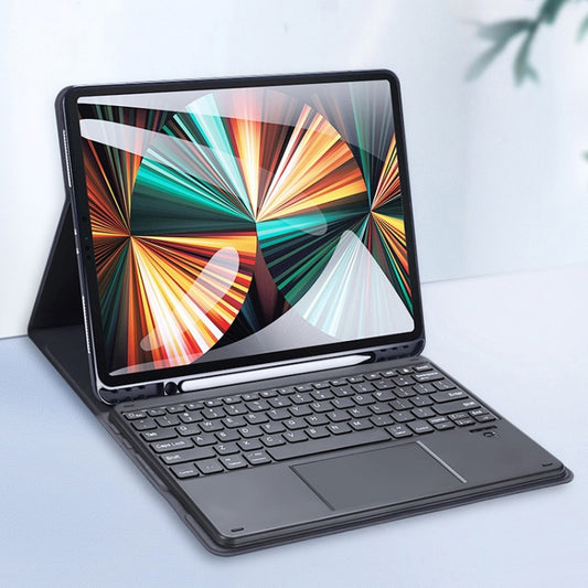 DUX DUCIS Bluetooth Keyboard Leather Case with Touchpad & Smart Sleep Function For iPad Pro 12.9 2020/2021/2022(Black) - free shipping - PMC Jewellery - Order now!