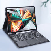 DUX DUCIS Bluetooth Keyboard Leather Case with Touchpad & Smart Sleep Function For iPad Pro 12.9 2020/2021/2022(Black)