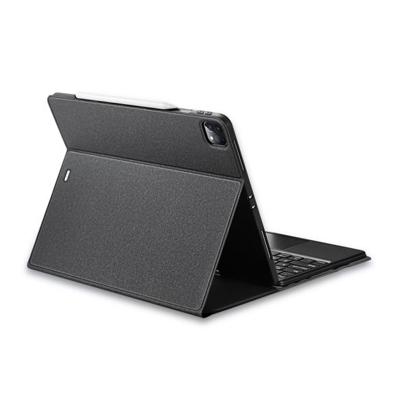 DUX DUCIS Bluetooth Keyboard Leather Case with Touchpad & Smart Sleep Function For iPad Pro 12.9 2020/2021/2022(Black)