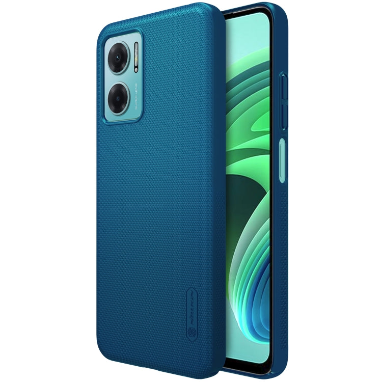 For Xiaomi Redmi Note 11E / Redmi 10 5G NILLKIN Frosted PC Phone Case(Blue) - Xiaomi Cases by NILLKIN | Online Shopping South Africa | PMC TechLife | Buy Now Pay Later Mobicred