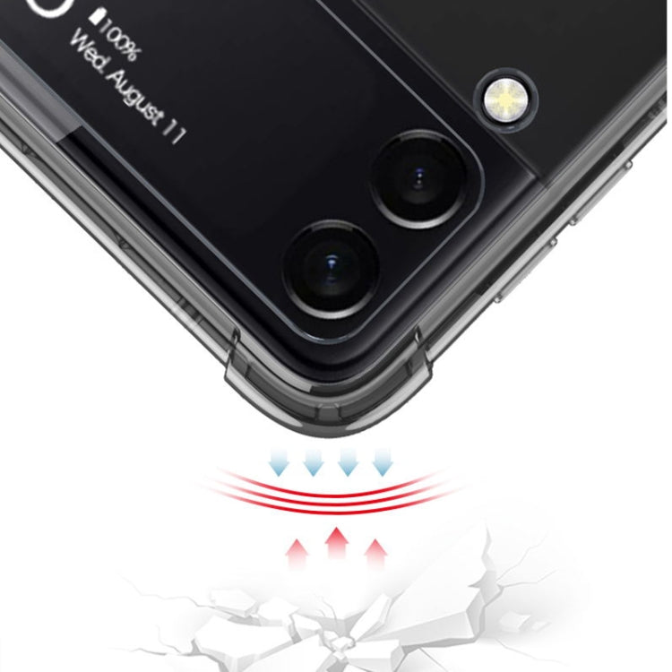For Samsung Galaxy Z Flip3 5G GKK Shockproof Airbag Phone Case with Ring Holder & Stylus Pen(Transparent) - free shipping - PMC TechLife - Order now!
