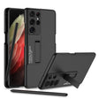 For Samsung Galaxy S21 Ultra 5G GKK Ultra-thin Shockproof Phone Case with Holder & Pen Slots & Stylus Pen(Black) - Galaxy S21 Ultra 5G Cases by GKK | Online Shopping South Africa | PMC TechLife | Buy Now Pay Later Mobicred