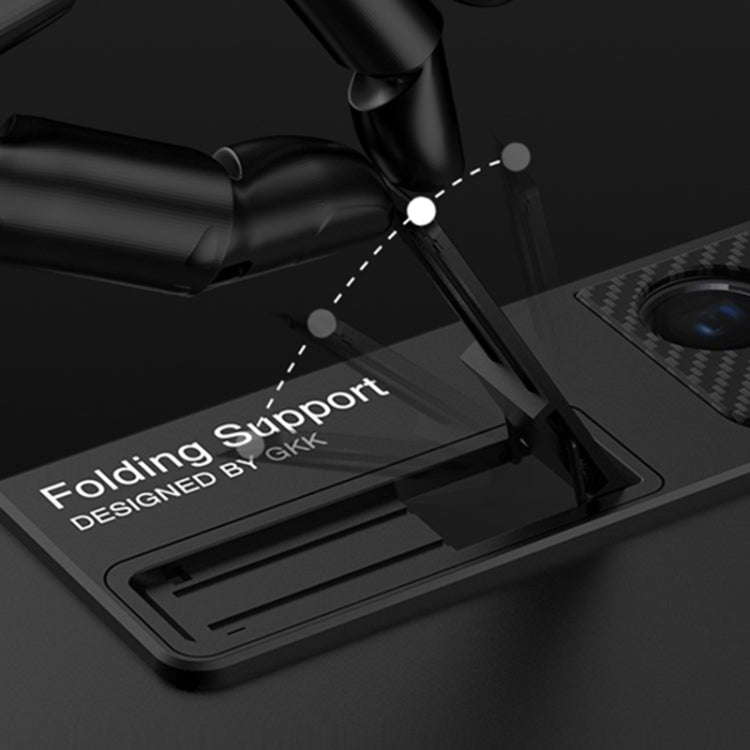 For Samsung Galaxy S21 Ultra 5G GKK Ultra-thin Shockproof Phone Case with Holder & Pen Slots & Stylus Pen(Red) - Galaxy S21 Ultra 5G Cases by GKK | Online Shopping South Africa | PMC TechLife | Buy Now Pay Later Mobicred