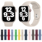 Silicone Watch Band For Apple Watch 42mm / 41mm / 40mm / 38mm(Starlight)