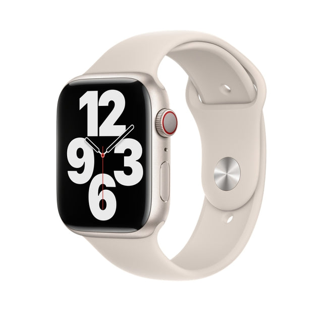 Silicone Watch Band For Apple Watch 46mm / 49mm / 45mm / 44mm(Starlight)
