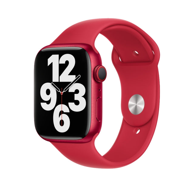 Silicone Watch Band For Apple Watch 46mm / 49mm / 45mm / 44mm(Red)