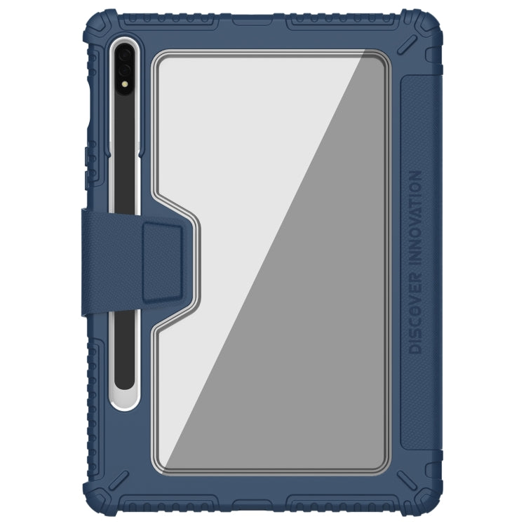 For Samsung Galaxy Tab S8 NILLKIN Bumper Pro Camshield Tablet Leather Case(Blue) - free shipping - PMC TechLife - Order now!