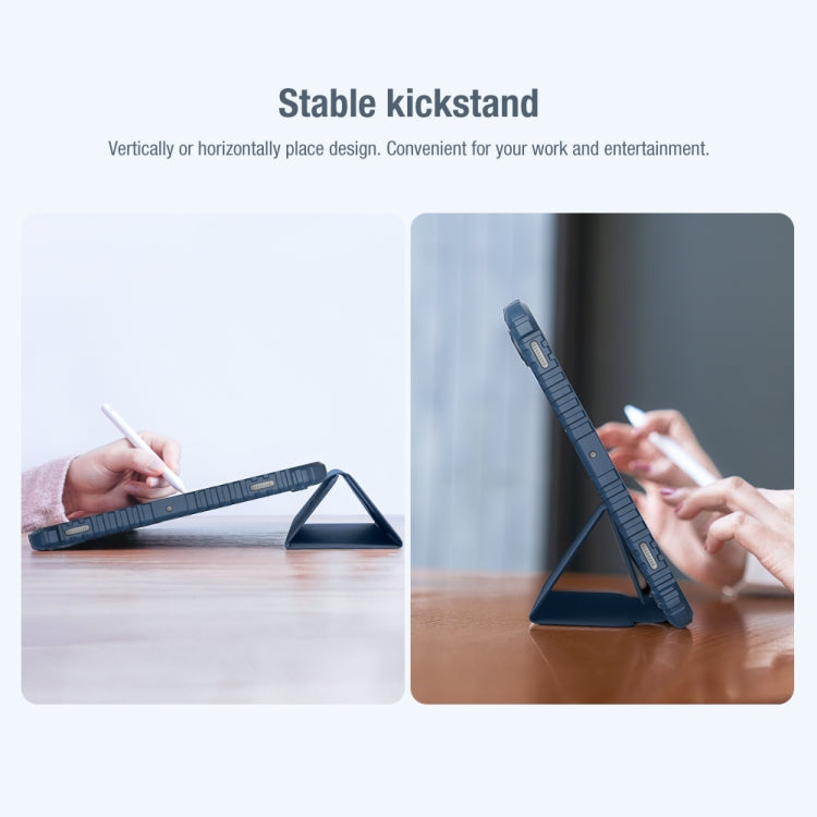 For Samsung Galaxy Tab S8 NILLKIN Bumper Pro Camshield Tablet Leather Case(Blue) - free shipping - PMC TechLife - Order now!