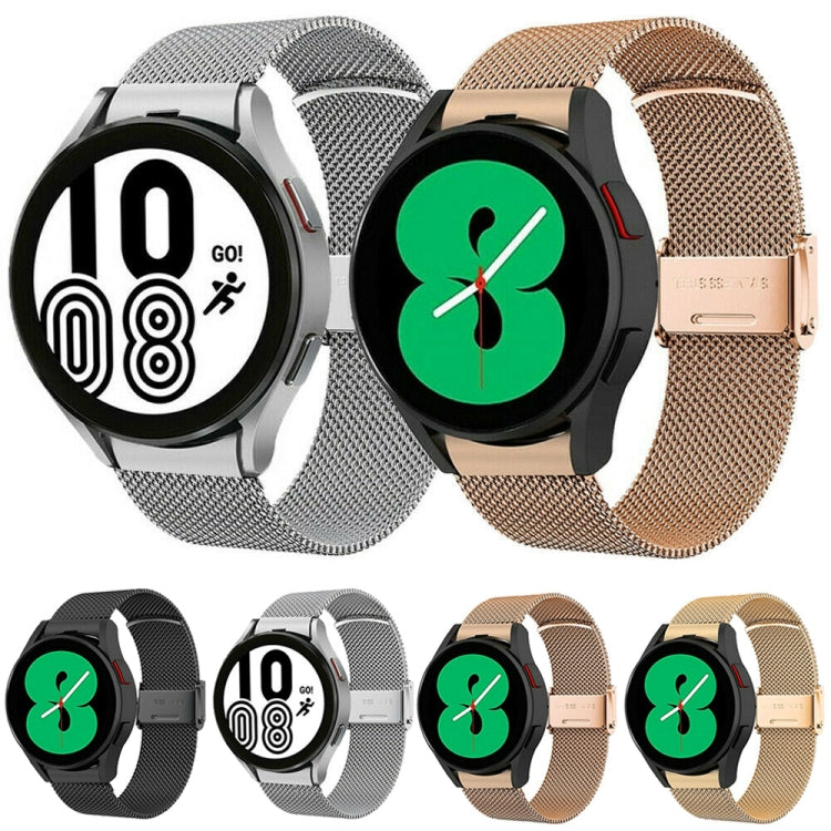 For Samsung Galaxy Watch4 40mm / 44mm Stainless Steel Milan Buckle Watch Band(Gold)