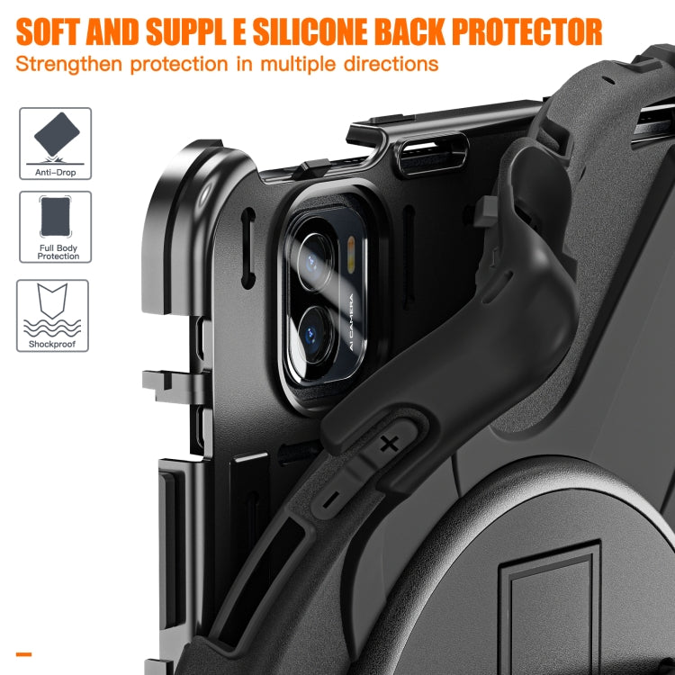 For Xiaomi Pad 5 / Pad 5 Pro Silicone + PC Tablet Case(Black)