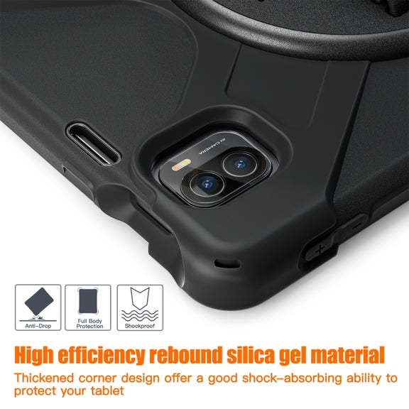 For Xiaomi Pad 5 / Pad 5 Pro Silicone + PC Tablet Case(Black)