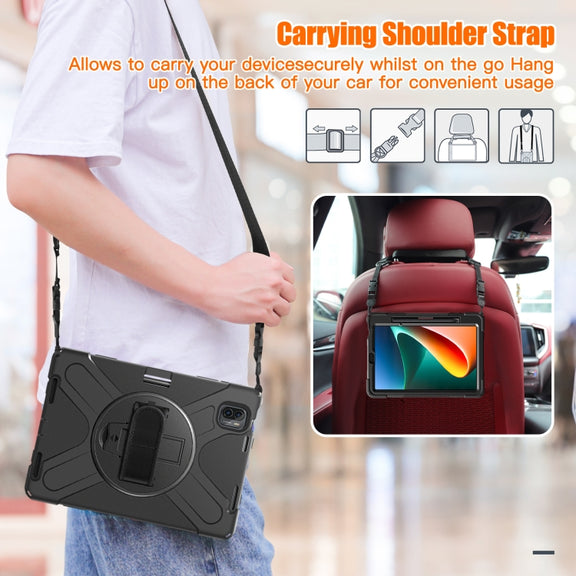 For Xiaomi Pad 5 / Pad 5 Pro Silicone + PC Tablet Case(Black)