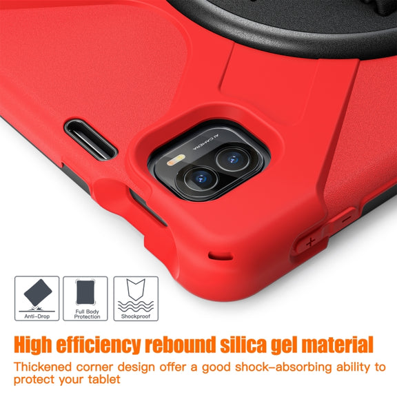 For Xiaomi Pad 5 / Pad 5 Pro Silicone + PC Tablet Case(Red)