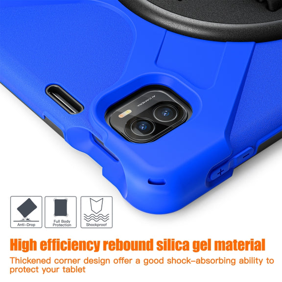 For Xiaomi Pad 5 / Pad 5 Pro Silicone + PC Tablet Case(Blue)