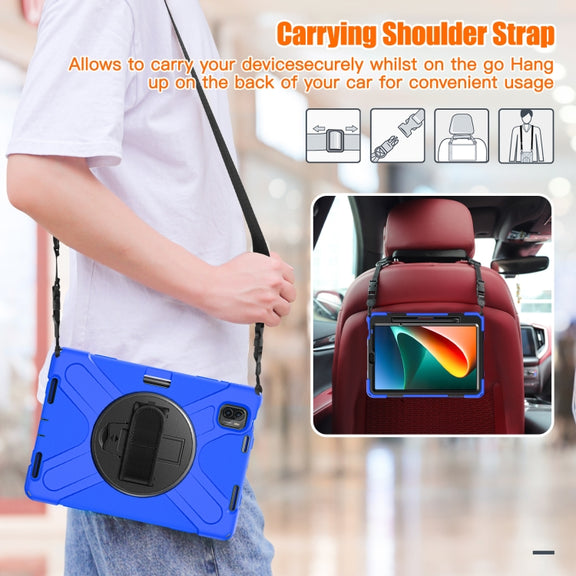 For Xiaomi Pad 5 / Pad 5 Pro Silicone + PC Tablet Case(Blue)