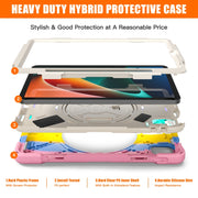 For Xiaomi Pad 5 / Pad 5 Pro Silicone + PC Tablet Case(Colorful Pink)
