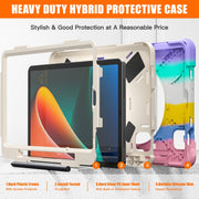 For Xiaomi Pad 5 / Pad 5 Pro Silicone + PC Tablet Case(Colorful Pink)