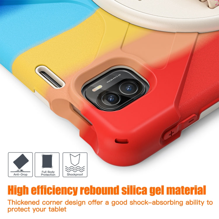 For Xiaomi Pad 5 / Pad 5 Pro Silicone + PC Tablet Case(Colorful Red)