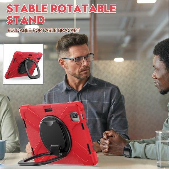 For Xiaomi Pad 5 / Pad 5 Pro Silicone + PC Tablet Protective Case(Red)
