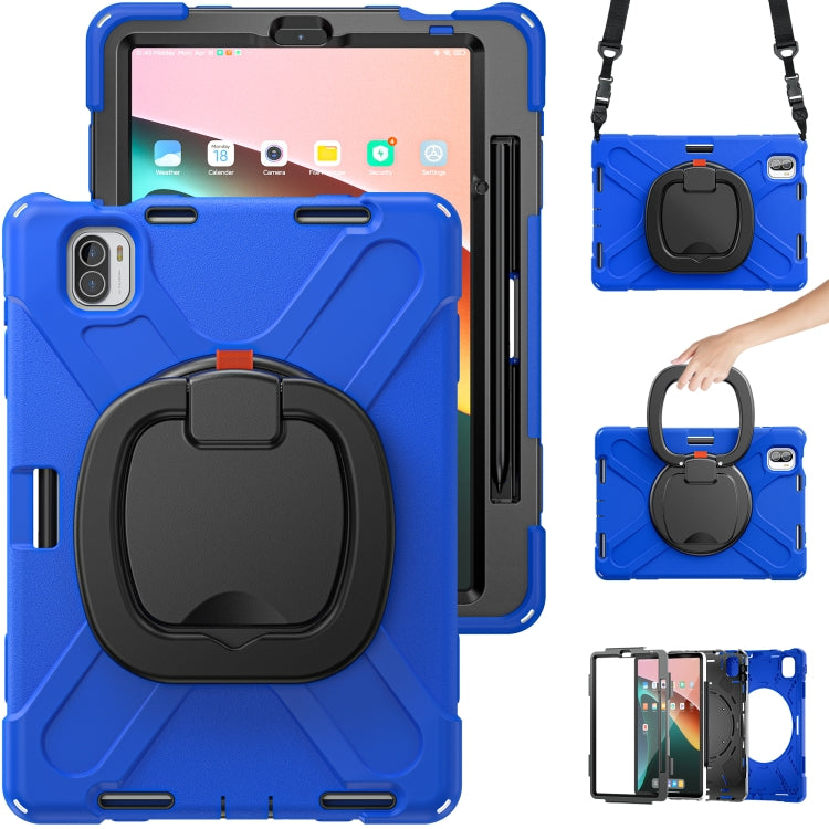 For Xiaomi Pad 5 / Pad 5 Pro Silicone + PC Tablet Protective Case(Blue)