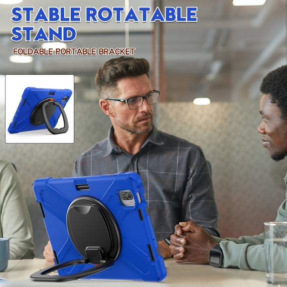 For Xiaomi Pad 5 / Pad 5 Pro Silicone + PC Tablet Protective Case(Blue)