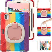 For Xiaomi Pad 5 / Pad 5 Pro Silicone + PC Tablet Protective Case(Colorful Red)