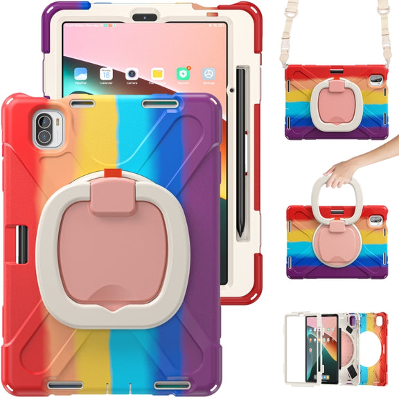 For Xiaomi Pad 5 / Pad 5 Pro Silicone + PC Tablet Protective Case(Colorful Red)