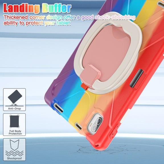 For Xiaomi Pad 5 / Pad 5 Pro Silicone + PC Tablet Protective Case(Colorful Red)
