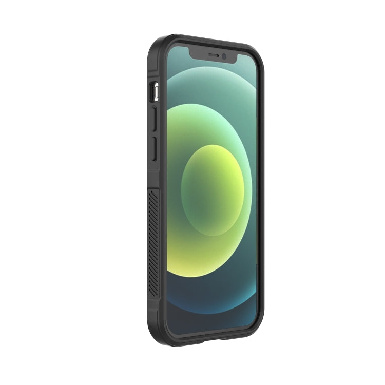 For iPhone 12 Magic Shield TPU + Flannel Phone Case(Grey)