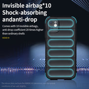For iPhone 13 Magic Shield TPU + Flannel Phone Case(Black)