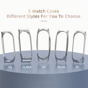 For Xiaomi Mi Band 6 / 5 / 4 / 3 Mijobs Flat Hole Silicone Watch Band, Style:CS Case(Orange+Gold)