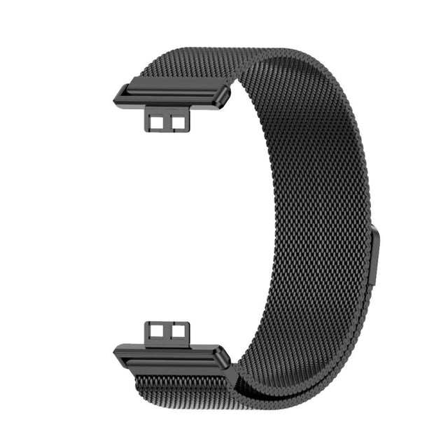 For Huawei Watch Fit Mijobs Milan Magnetic Stainless Steel Watch Band(Black) - Watch Bands by MIJOBS
