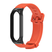 For Xiaomi Mi Band 3/4/5/6 Mijobs CS Silicone Water-resistant Watch Band(Orange+Black)