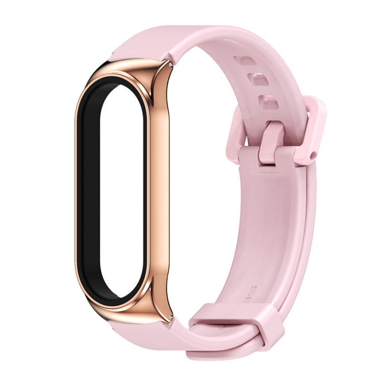For Xiaomi Mi Band 3/4/5/6 Mijobs CS Silicone Waterproof Watch Band(Pink+Rose Gold) - free shipping - PMC TechLife - Order now!