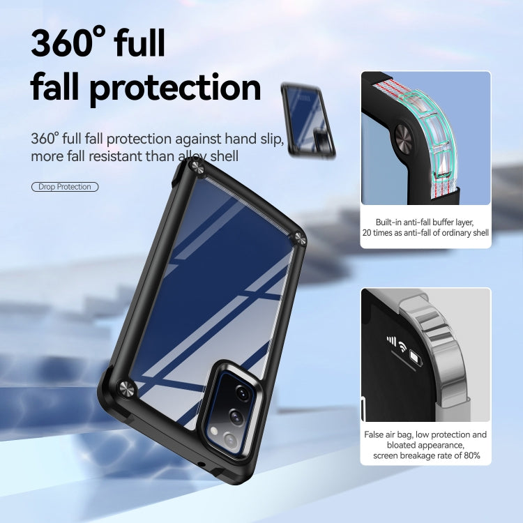 For Samsung Galaxy S20 FE 5G TPU + PC Lens Protection Phone Case(Black) - free shipping - PMC TechLife - Order now!