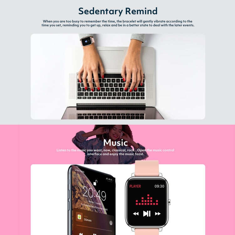 Rogbid Rowatch 1 1.4 inch IPS Screen Smart Watch, Support Blood Pressure Monitoring/Sleep Monitoring(Black) - free shipping - PMC TechLife - Order now!