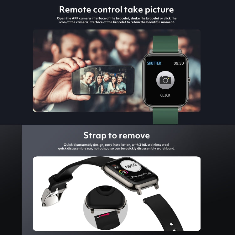 Rogbid Rowatch 1 1.4 inch IPS Screen Smart Watch, Support Blood Pressure Monitoring/Sleep Monitoring(Black) - free shipping - PMC Jewellery - Order now!
