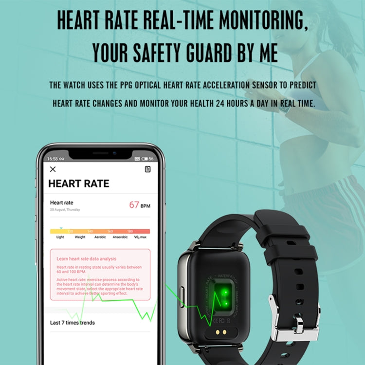 Rogbid Rowatch 2 1.69 inch TFT Screen Smart Watch, Support Blood Pressure Monitoring/Sleep Monitoring(Black) - free shipping - PMC TechLife - Order now!