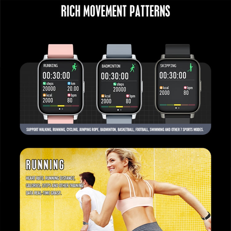 Rogbid Rowatch 2 1.69 inch TFT Screen Smart Watch, Support Blood Pressure Monitoring/Sleep Monitoring(Grey) - free shipping - PMC TechLife - Order now!
