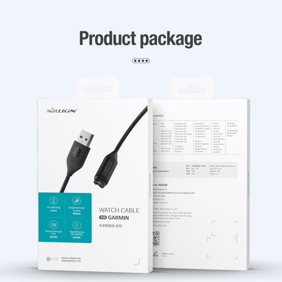 Smart Watch Charging Data Cable for Garmin, Cable Length: 1m