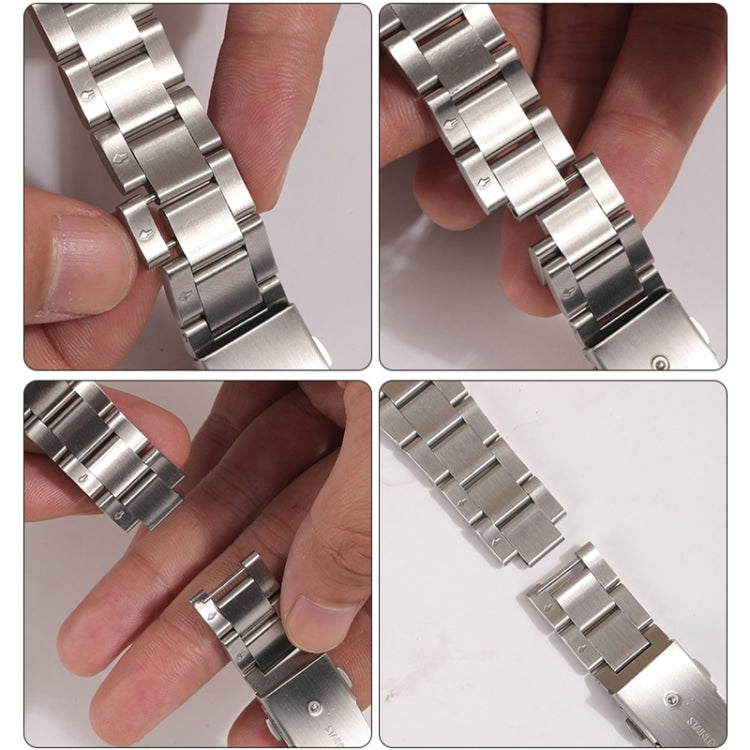 Small Waist Quick Release Watch Band For Apple Watch Series 8&7 41mm / SE 2&6&SE&5&4 40mm / 3&2&1 38mm(Silver Rose Gold) - Watch Bands by PMC TechLife | Online Shopping South Africa | PMC TechLife